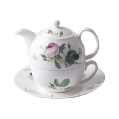 Roy Kirkham Tea for One Teapot with Tea Cup and Saucer - Palace Garden