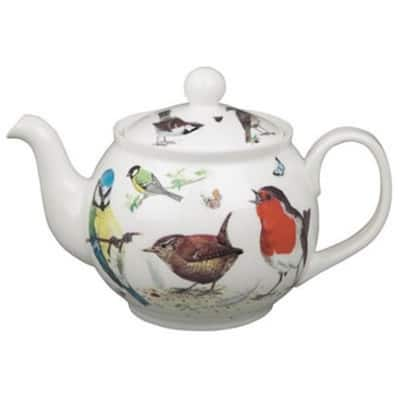 Roy Kirkham Large Teapot - Garden Birds