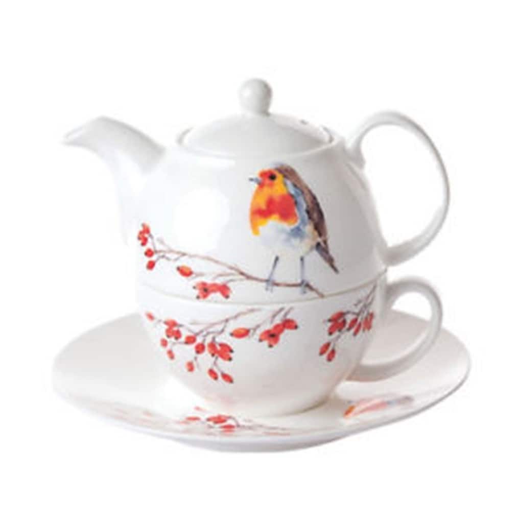 Roy Kirkham Tea for One Teapot with Tea Cup and Saucer Robin On Sale Bed Bath & Beyond