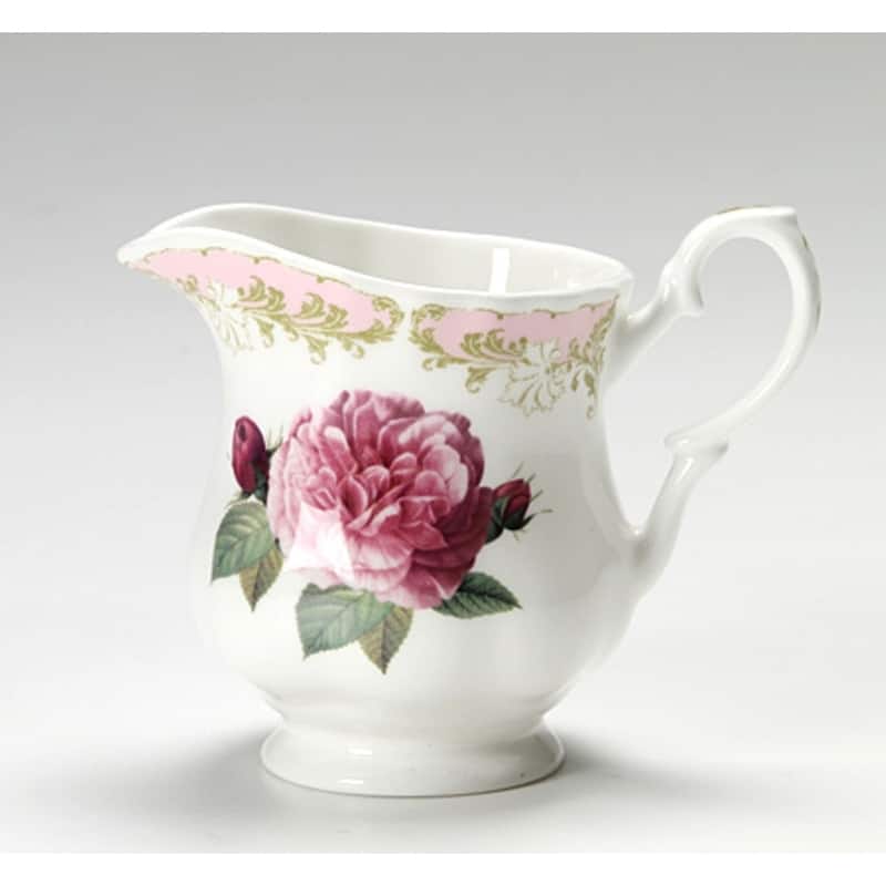 Roy Kirkham Vintage Roses Sugar Bowl with Lid & Creamer Set