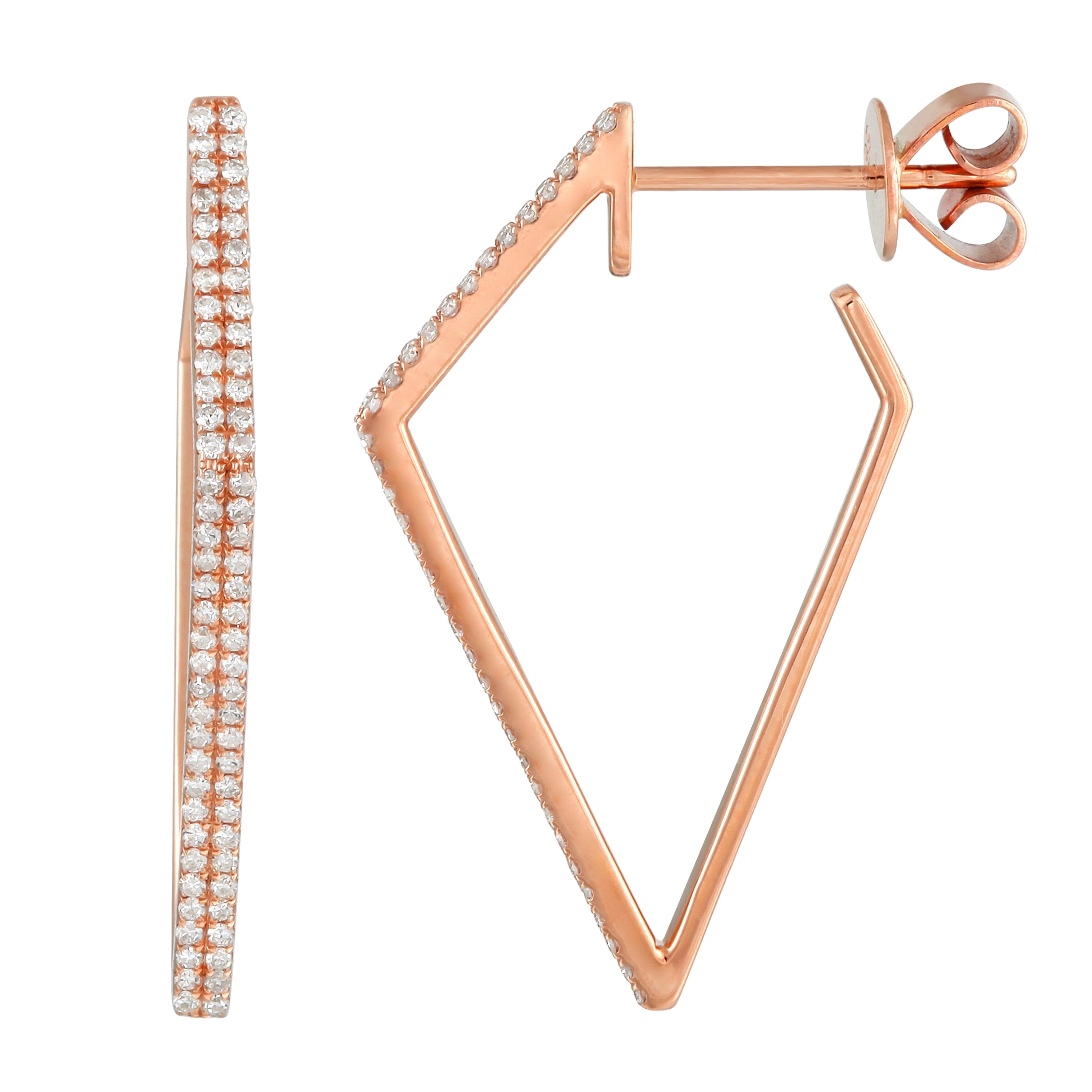Geometric Earrings 14Kt Gold Earring