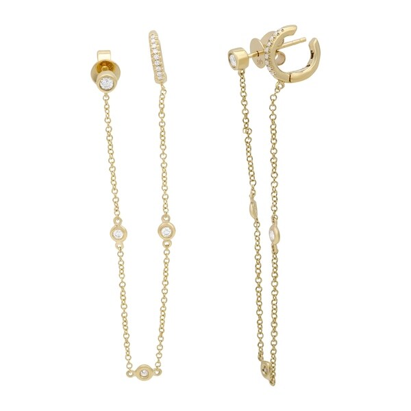 14k Yellow Gold Stud 0 27ct Natural Diamond Women S Unique 14k Yellow Gold Stud 0 27ct Natural Diamond Women X27 S Unique Design Chain