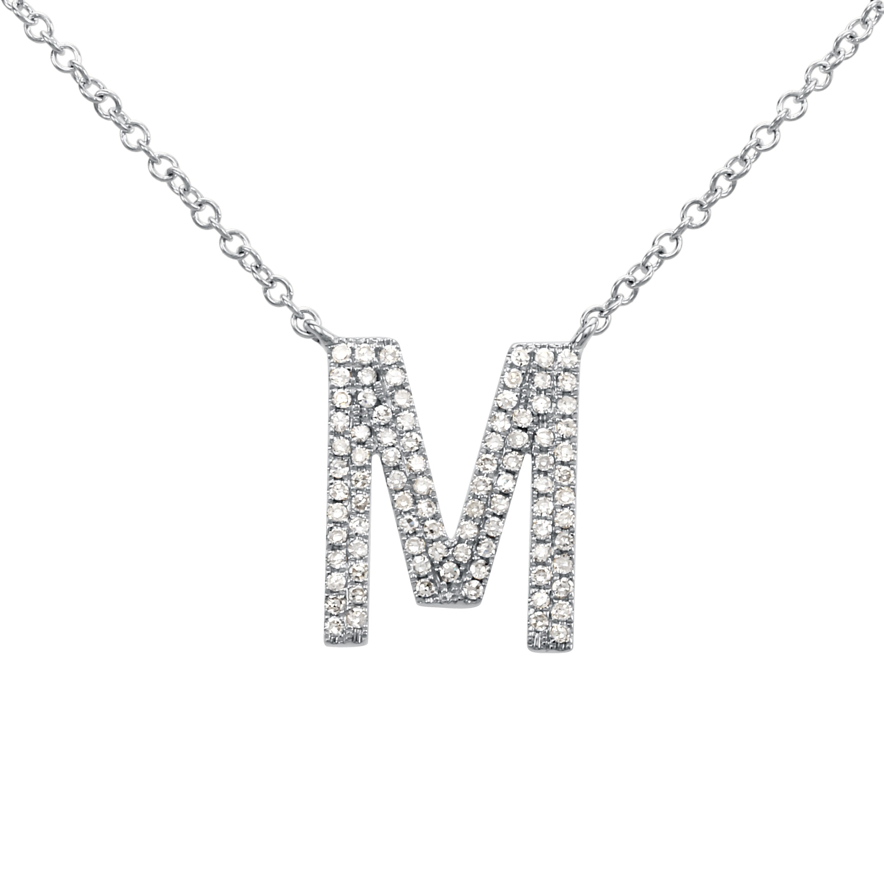 thin chain necklace with diamond