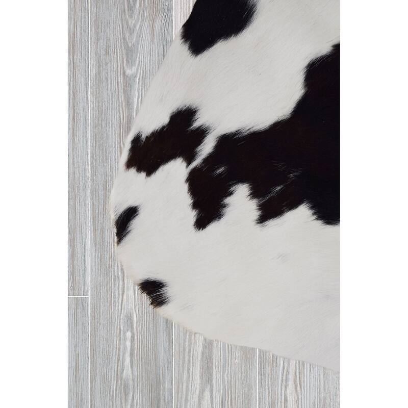 Real Cowhide Rug Black & White