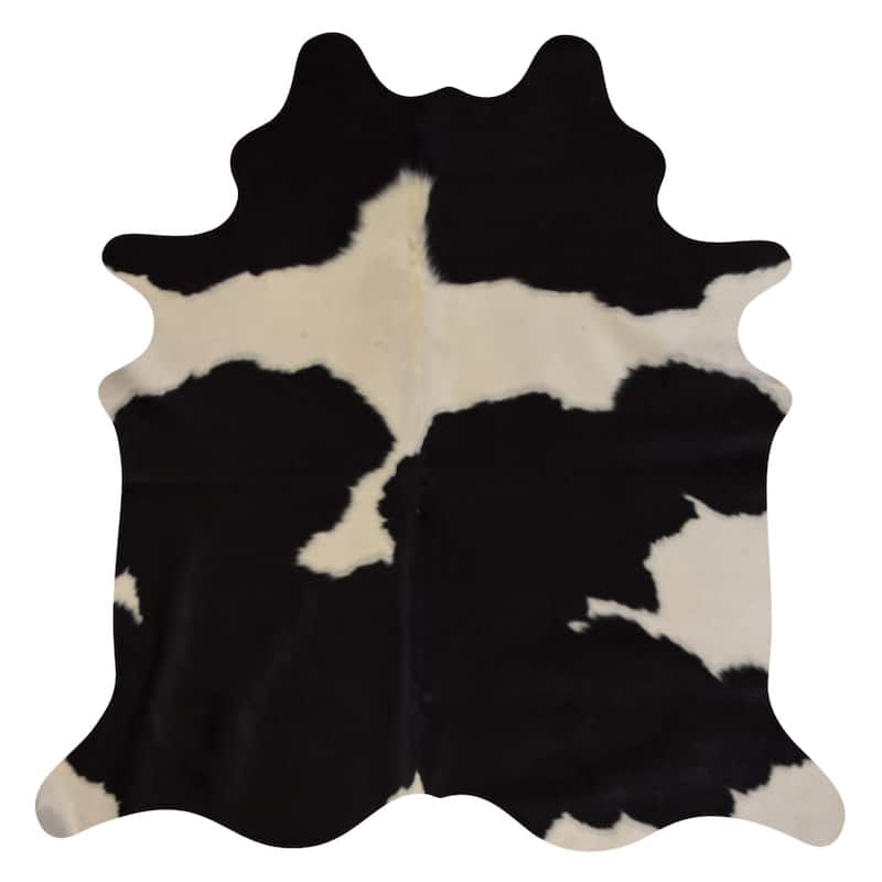 Real Cowhide Rug Black & White