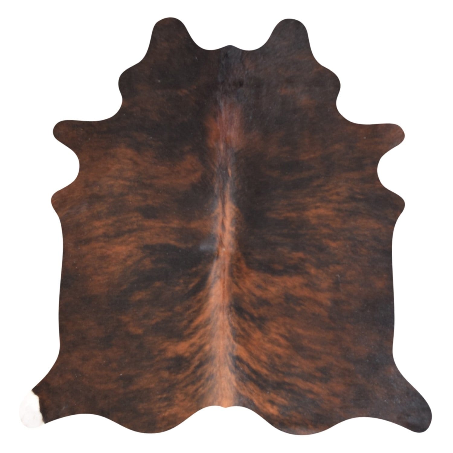 Shop Real Cowhide Rug Dark Brindle On Sale Free Shipping Today