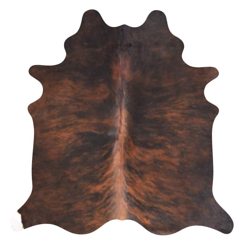 Real Cowhide Rug Dark Brindle