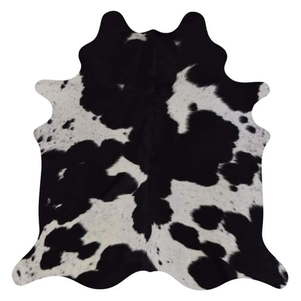 Shop Real Cowhide Rug Black White Overstock 22868447