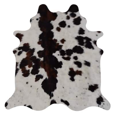 Real Cowhide Rug Tricolor Spine