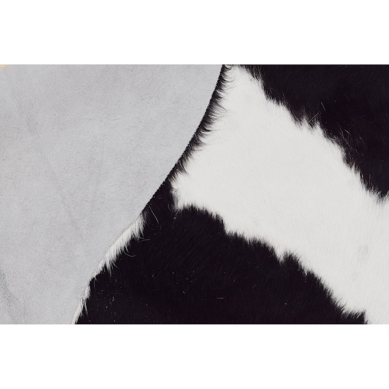 Real Cowhide Rug Black & White
