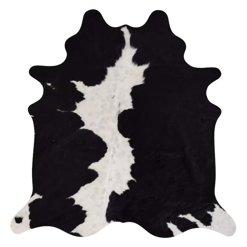 Real Cowhide Rug Black & White