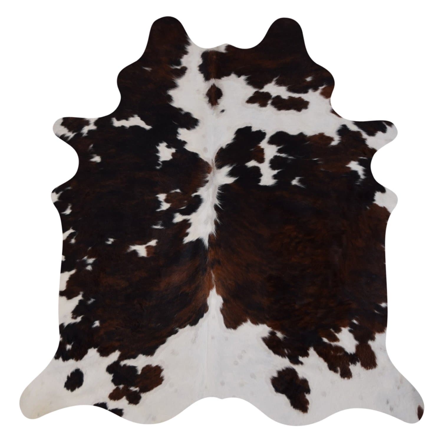 Shop Real Cowhide Rug Tricolor White On Sale Overstock