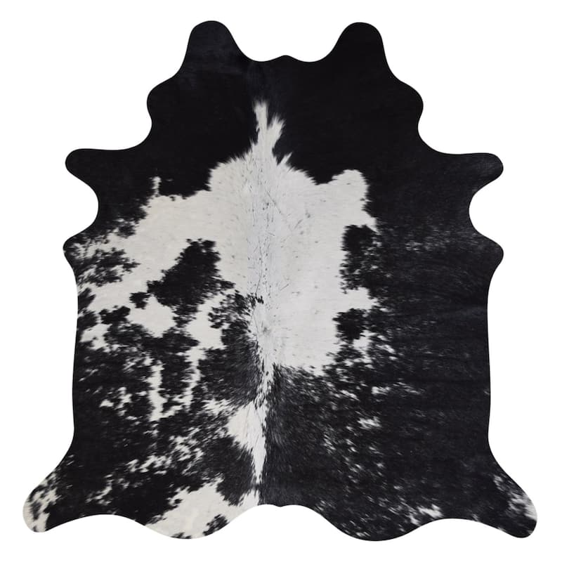 Real Cowhide Rug Black & White