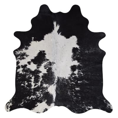 Real Cowhide Rug Black & White