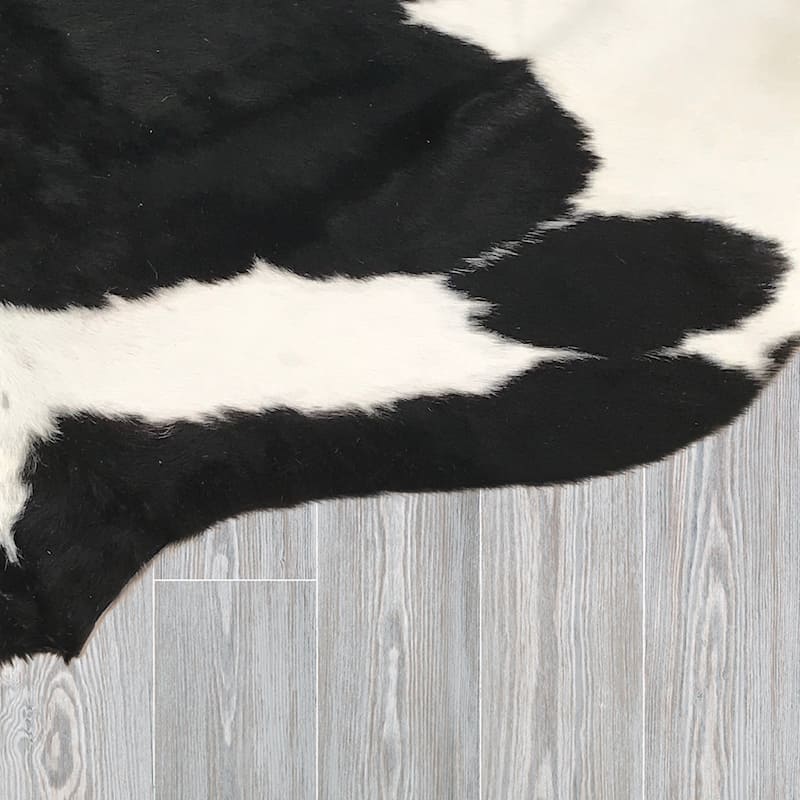 Real Cowhide Rug Black & White