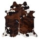 preview thumbnail 1 of 2, Real Cowhide Rug Tricolor & White