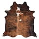 Real Cowhide Rug Brindle & White - Bed Bath & Beyond - 22868465