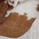 preview thumbnail 2 of 1, Real Brown and White Cowhide Rug (7' x 6')