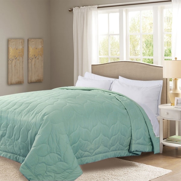Honeymoon King Down Alternative Comforter Hypollergenic, Aqua