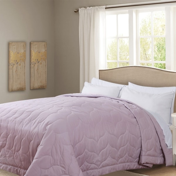 Honeymoon King Down Alternative Comforter Hypollergenic, Peach Whip