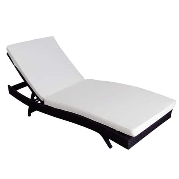 Shop Kinbor Outdoor Patio Adjustable Pe Wicker Pool Chaise Lounge