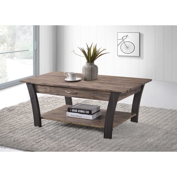 Shop Zag Light Brown Dark Gray Finish Coffee Table With Storage 43 31l X 21 65w X 17 72h Overstock 22869193