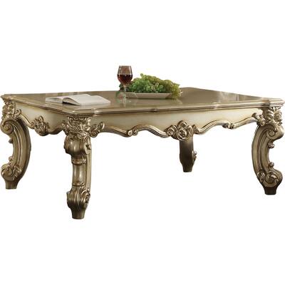 Wood Coffee Table in Gold Patina - Bed Bath & Beyond - 22869395