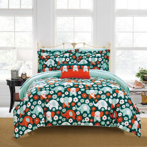 Chic Home Scianti 8 Piece Reversible Comforter Set Elephant Design