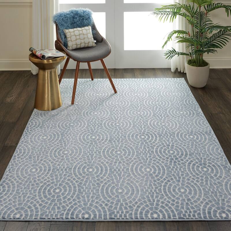 Nourison Urban Chic Modern Geometric Medallions Area Rug