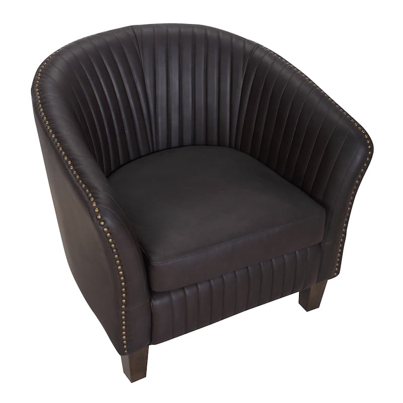 Shelton Faux Leather Club Chair