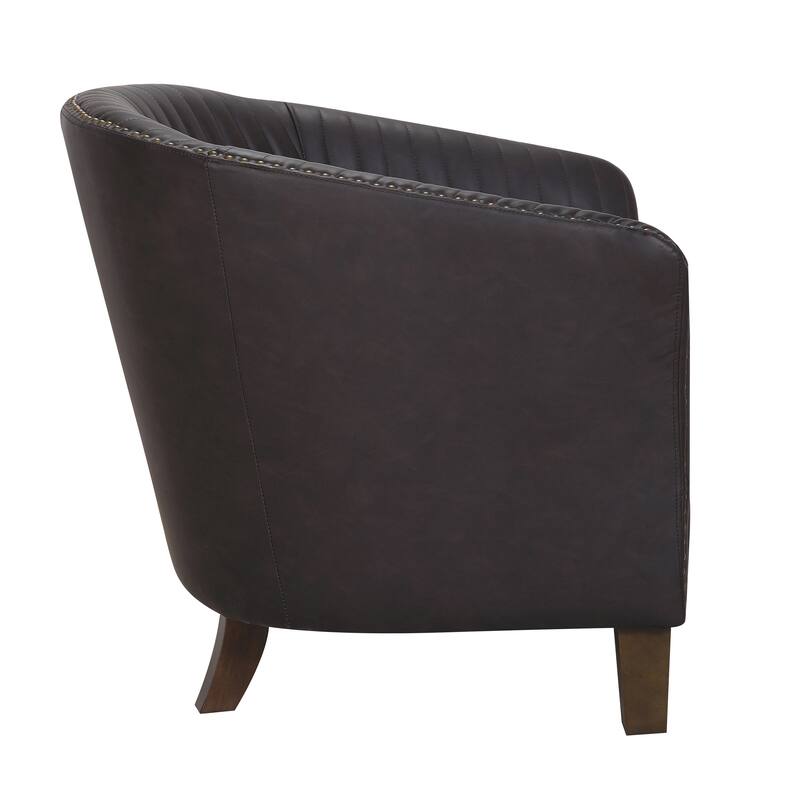 Shelton Faux Leather Club Chair