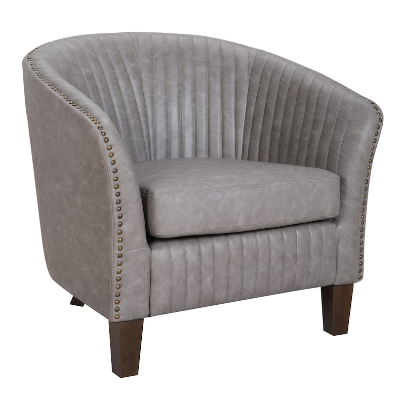 Shelton Faux Leather Club Chair