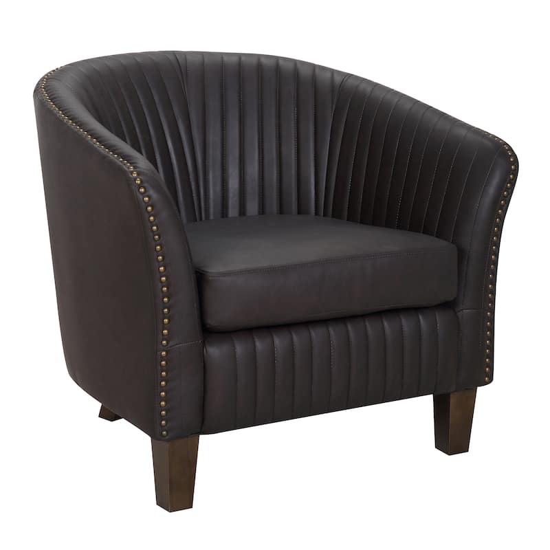 Shelton Faux Leather Club Chair