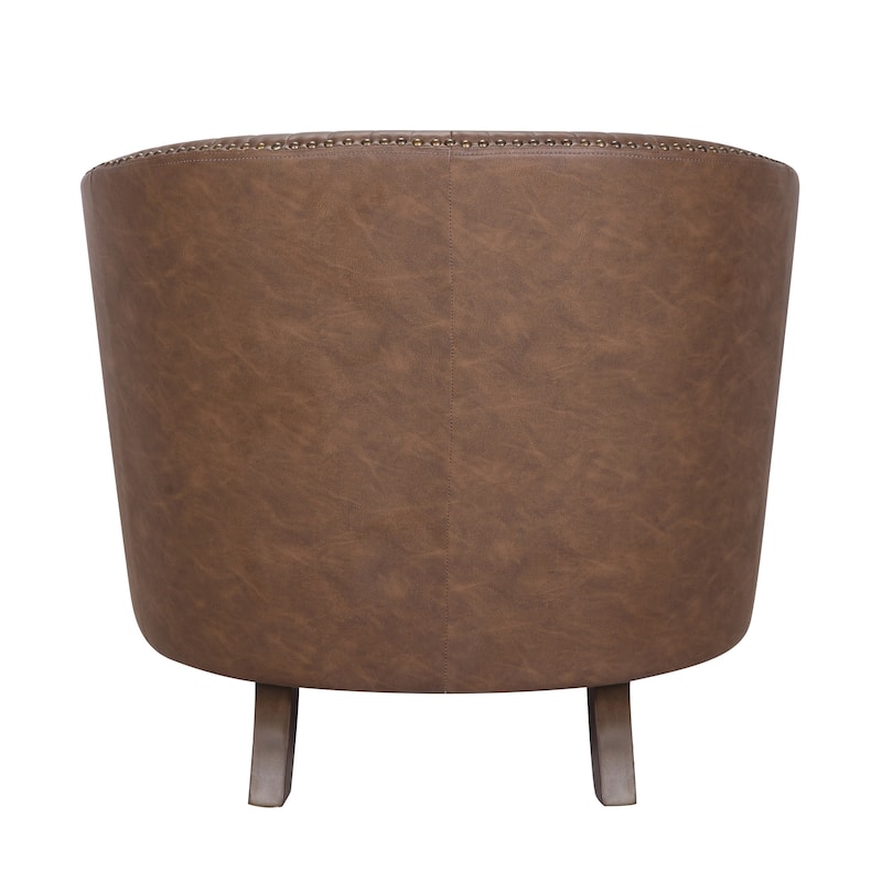 Shelton Faux Leather Club Chair