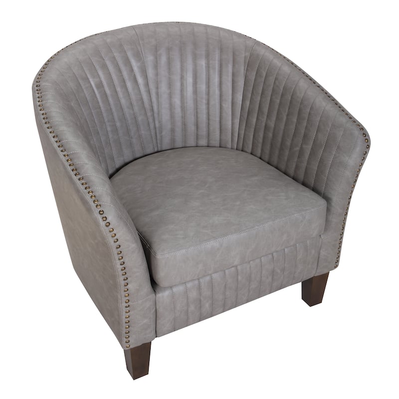 Shelton Faux Leather Club Chair