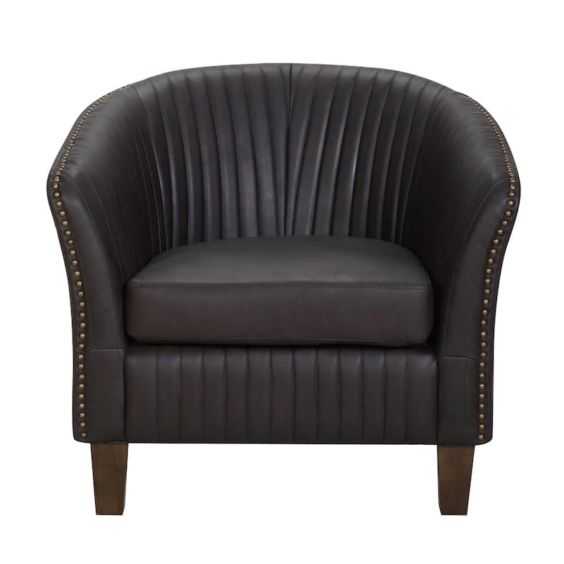 Shelton Faux Leather Club Chair