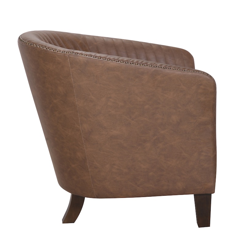 Shelton Faux Leather Club Chair
