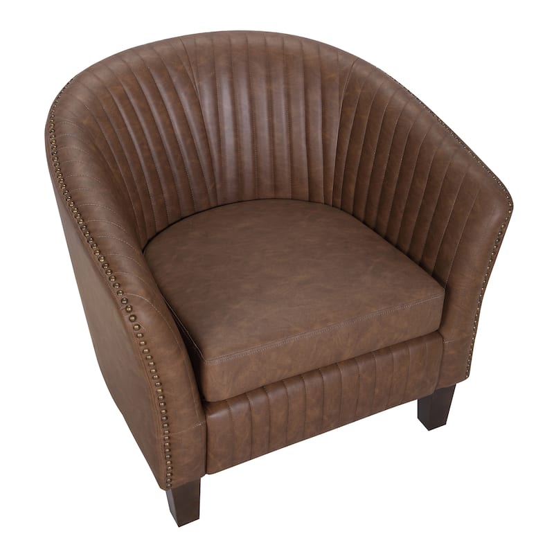 Shelton Faux Leather Club Chair