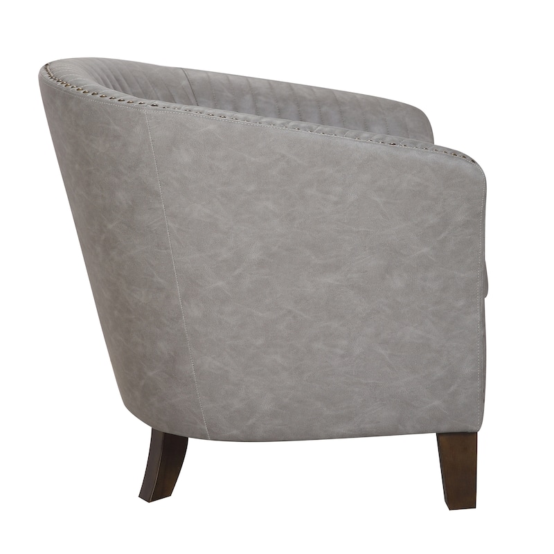 Shelton Faux Leather Club Chair