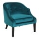 preview thumbnail 10 of 21, Silver Orchid Nazimova Velvet Accent Chair