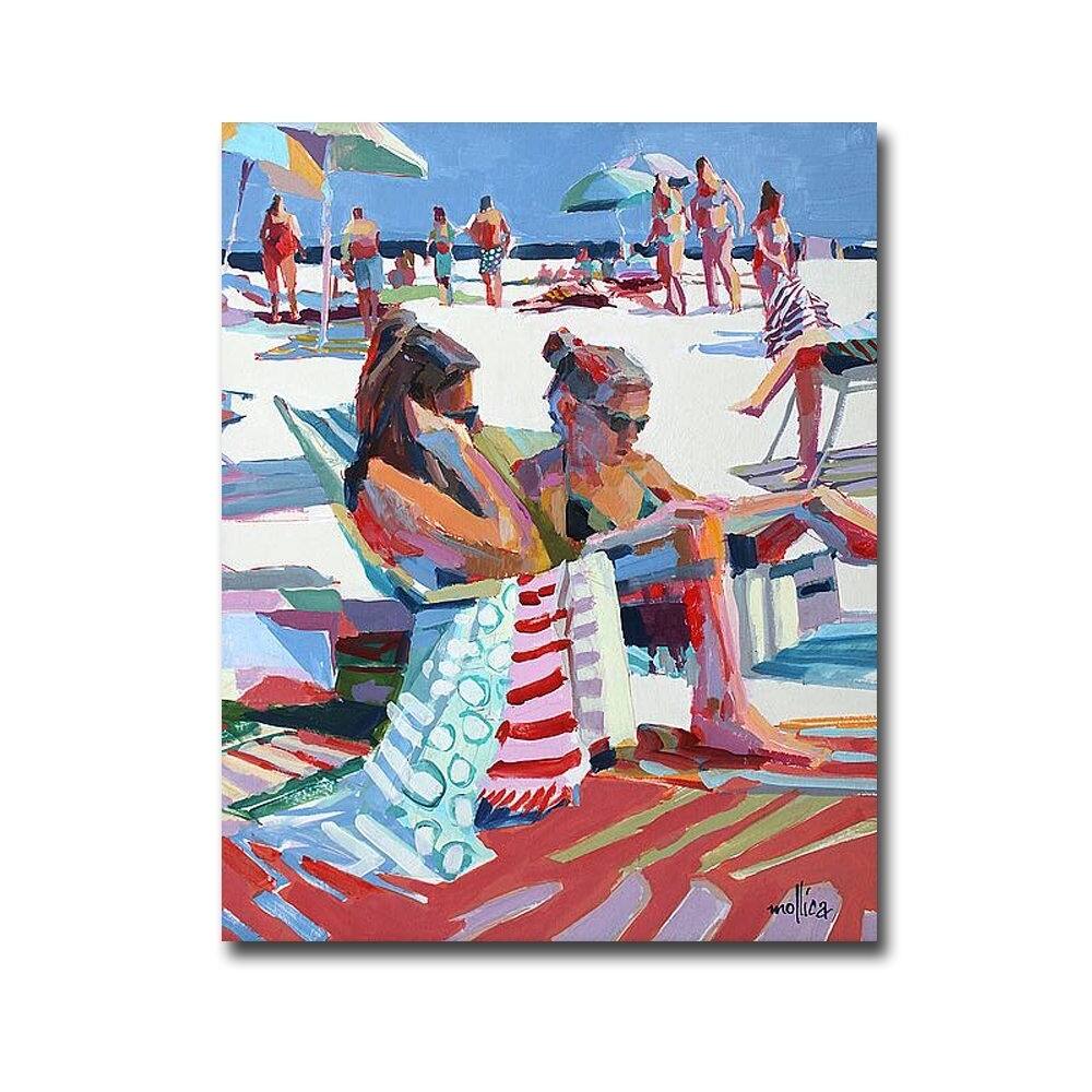 Beach Gossip by Patti Mollica Gallery Wrapped Canvas Giclee Art