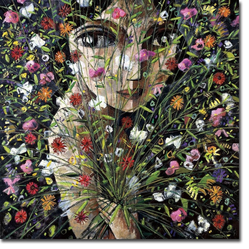 Between the Flowers by Didier Lourenco Gallery Wrapped Canvas Giclee Art
