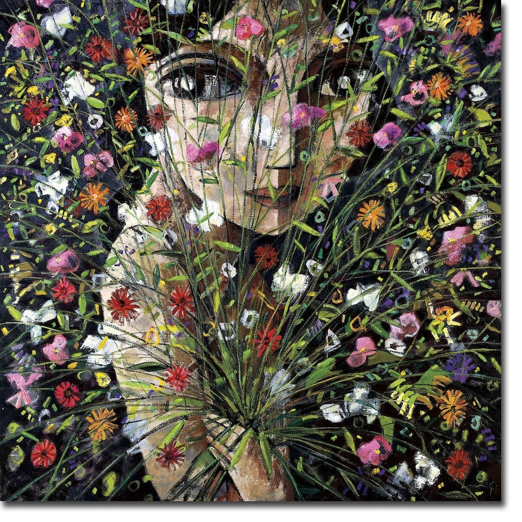 Between the Flowers by Didier Lourenco Gallery Wrapped Canvas Giclee Art