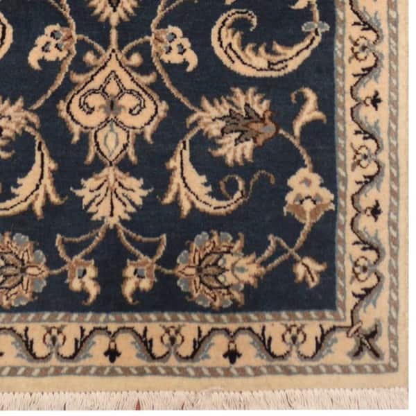 3 x 4 Persian Nain Rug Wool & Silk