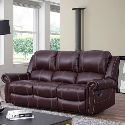 Buy Recliner Leather Sofas Couches Online At Overstock Buy Recliner Leather Sofas Couches Online At Overstock
