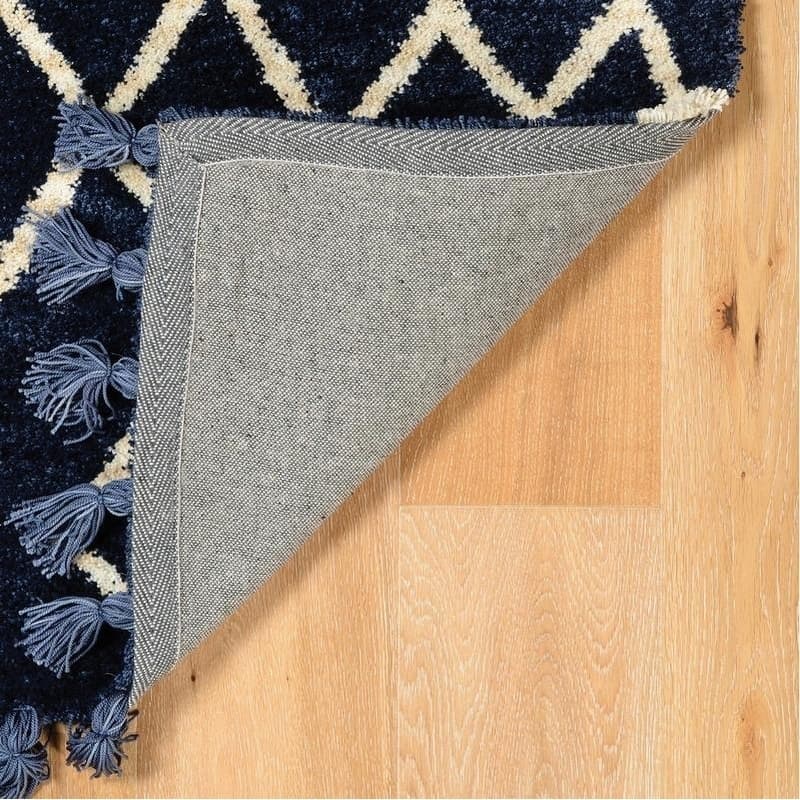 Bali Zag Blue Ivory - 5' x 7'