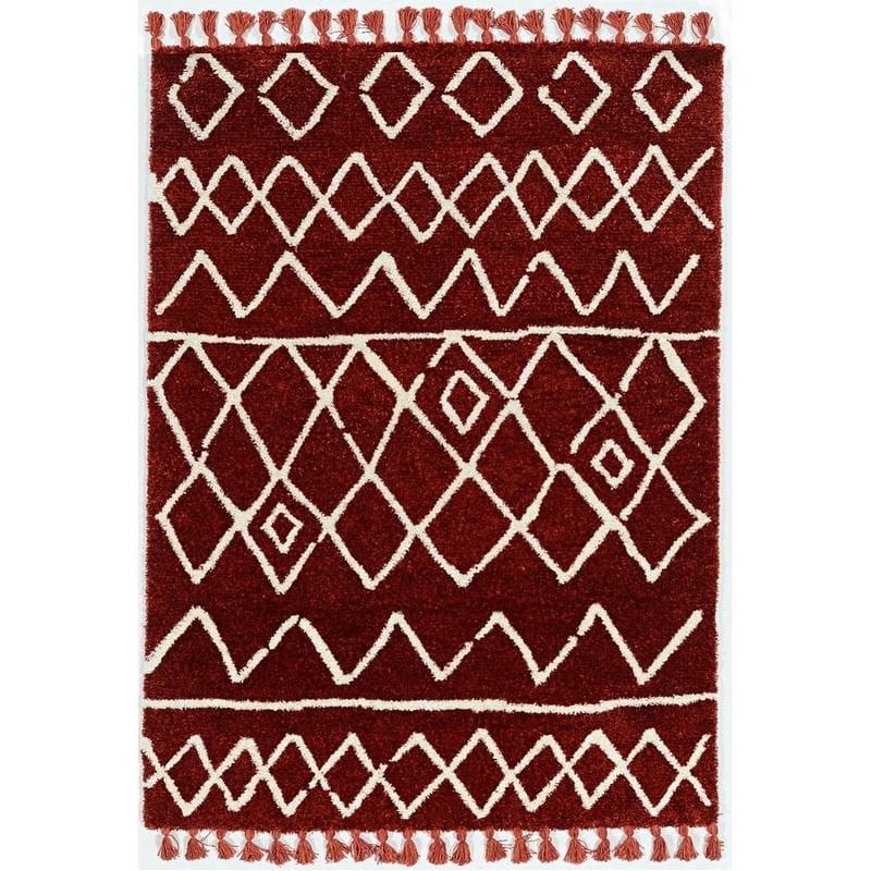Bali Zot Rust Ivory - 5' x 7'