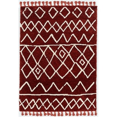 Bali Zot Rust Ivory - 5' x 7'