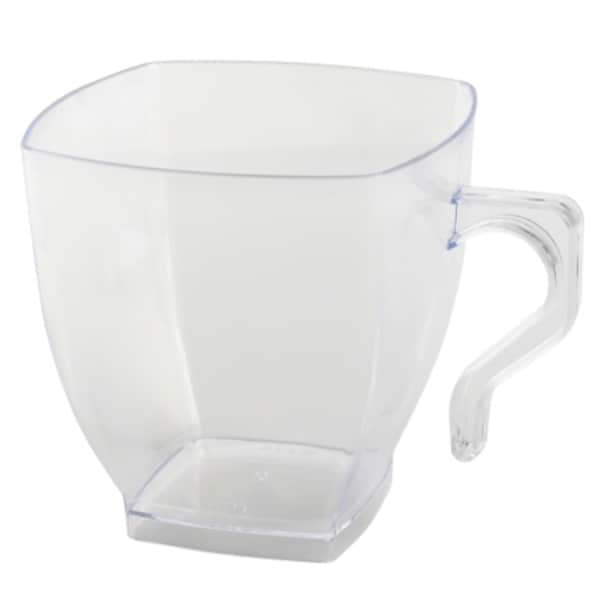 disposable plastic coffee mugs with handles