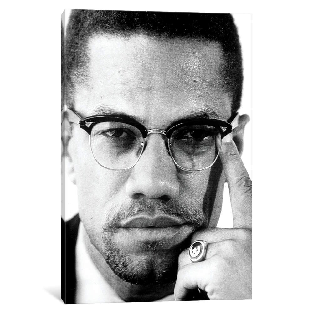 Shop Icanvas Malcolm X Portrait I By Globe Photos Inc Overstock 22873388